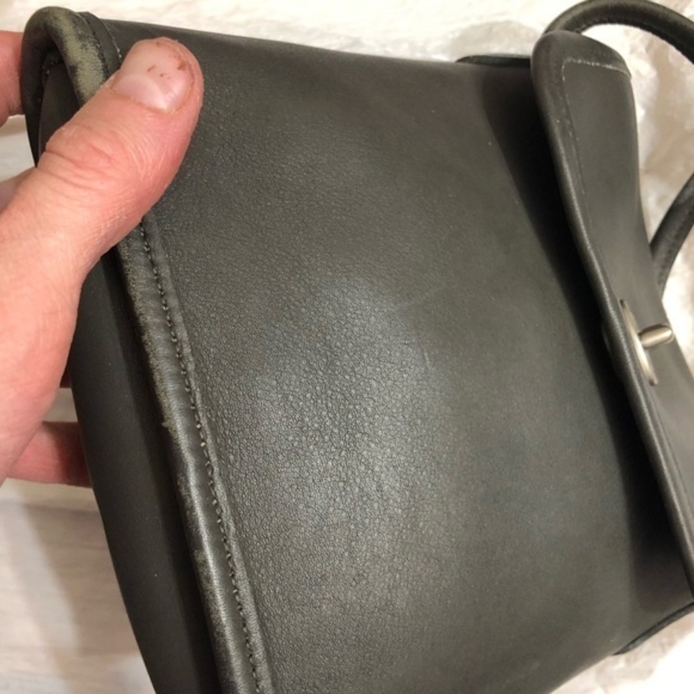 Coach vintage gray leather tango crossbody bag 9049 Costa Rica - Picture 13 of 16